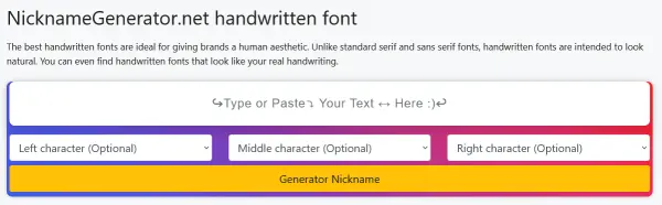 NicknameGenerator