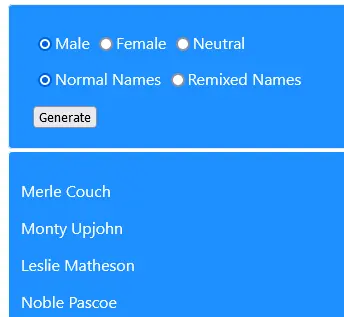 Name Generator